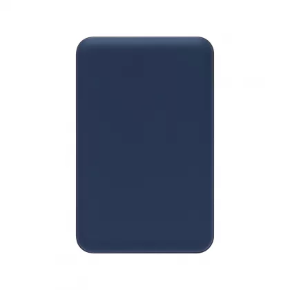 Внешний аккумулятор Ларго PD (Largo PD) 5000mAh с функцией беспроводной зарядки 15W, синий, фото 4