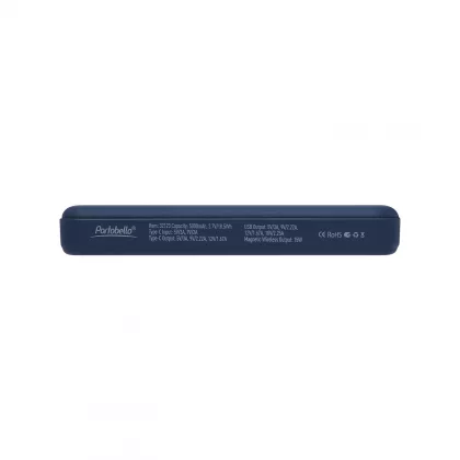 Внешний аккумулятор Ларго PD (Largo PD) 5000mAh с функцией беспроводной зарядки 15W, синий, фото 6