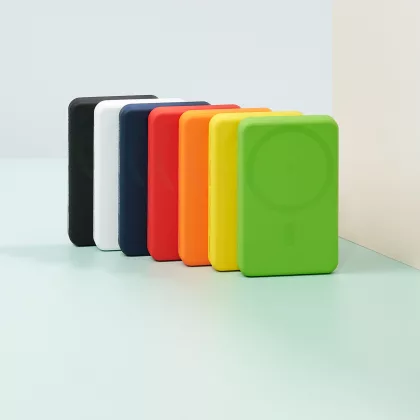 Внешний аккумулятор Ларго PD (Largo PD) 5000mAh с функцией беспроводной зарядки 15W, синий, фото 10