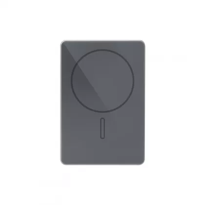 Внешний аккумулятор Оникс PD (Onyx PD) 5000mAh с функцией беспроводной зарядки 15W, серый, фото 3