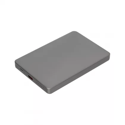 Внешний аккумулятор Оникс PD (Onyx PD) 5000mAh с функцией беспроводной зарядки 15W, серый, фото 2