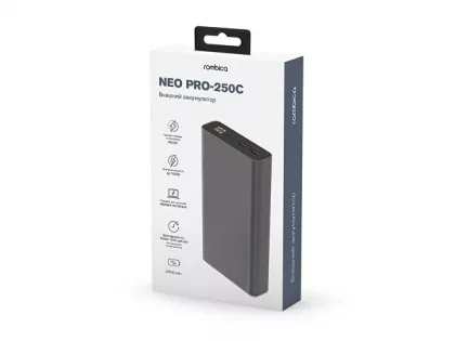Внешний аккумулятор Rombica NEO PRO-250C Gray, фото 4