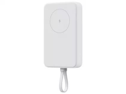 Внешний аккумулятор с кабелем Xiaomi 33W Magnetic Power Bank 10000mAh (Integrated Cable) White, фото 10