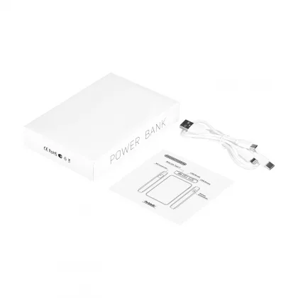 Внешний аккумулятор с подсветкой Анкор (Ancor) 5000 mAh, белый, фото 11