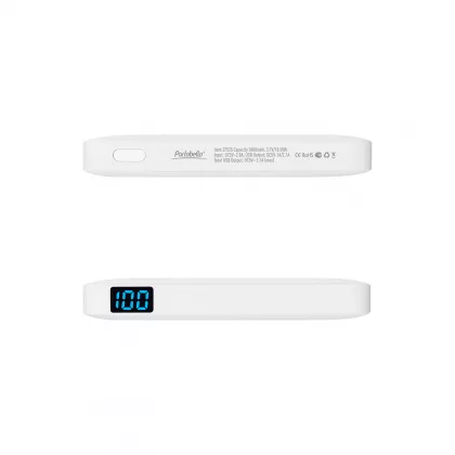 Внешний аккумулятор с подсветкой Анкор (Ancor) 5000 mAh, белый, фото 5