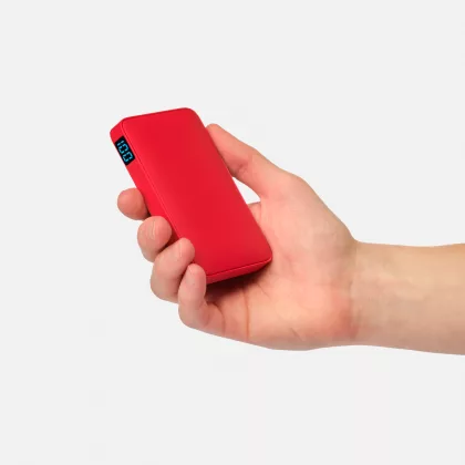 Внешний аккумулятор с подсветкой Анкор (Ancor) 5000 mAh, красный, фото 7