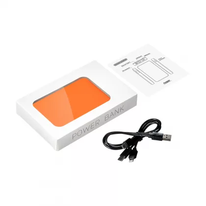 Внешний аккумулятор с подсветкой Анкор (Ancor) 5000 mAh, оранжевый, фото 9