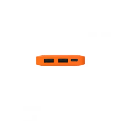 Внешний аккумулятор с подсветкой Анкор (Ancor) 5000 mAh, оранжевый, фото 6