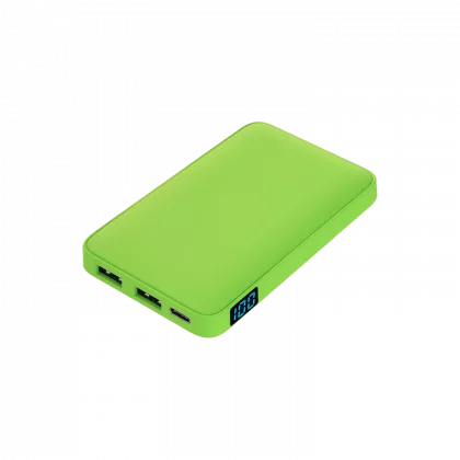 Внешний аккумулятор с подсветкой Анкор (Ancor) 5000 mAh, салатовый