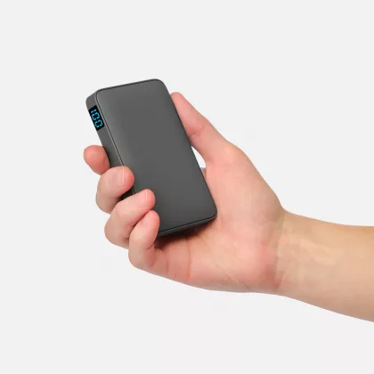 Внешний аккумулятор с подсветкой Анкор (Ancor) 5000 mAh, серый, фото 7