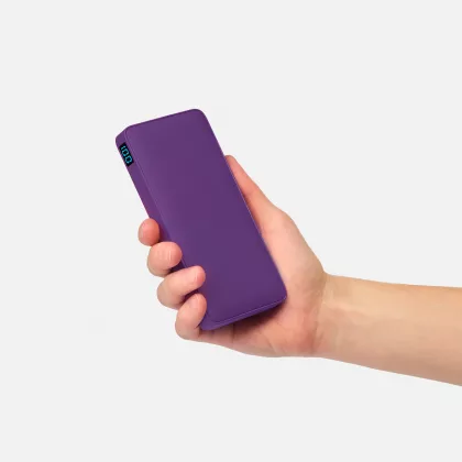 Внешний аккумулятор с подсветкой Анкор Плюс PD (Ancor PD Plus) 10000 mAh, фиолетовый, фото 7