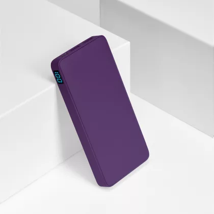 Внешний аккумулятор с подсветкой Анкор Плюс PD (Ancor PD Plus) 10000 mAh, фиолетовый, фото 8