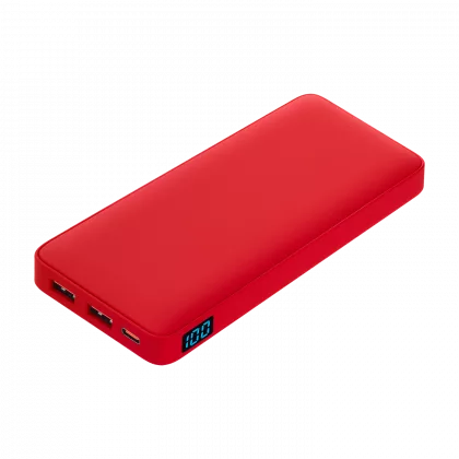 Внешний аккумулятор с подсветкой Анкор Плюс PD (Ancor PD Plus) 10000 mAh, красный
