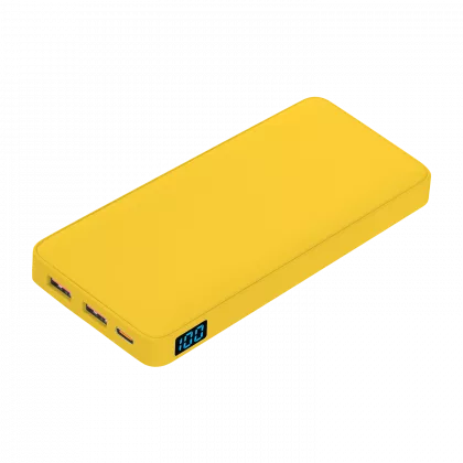 Внешний аккумулятор с подсветкой Анкор Плюс PD (Ancor PD Plus) 10000 mAh, желтый