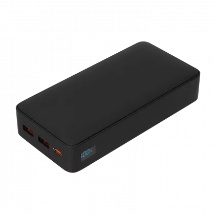 Внешний аккумулятор с подсветкой Анкор Плюс PD (Ancor PD Plus) 20000 mAh, черный, фото 1
