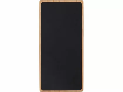 Внешний аккумулятор с подсветкой лого и солнечной панелью «Reedia S1», 10000 mAh, бамбук, черный, фото 2