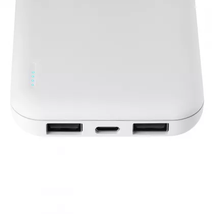Внешний аккумулятор с подсветкой Люче (Luce) 10000 mAh, белый, фото 5