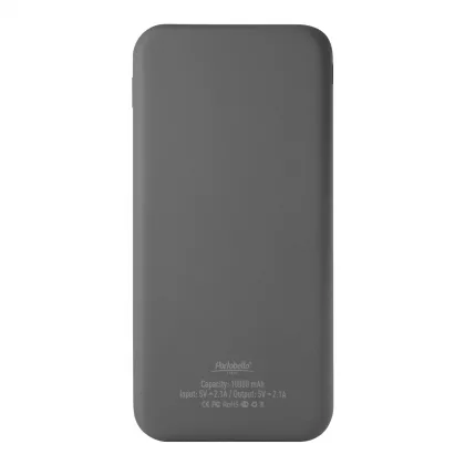 Внешний аккумулятор с подсветкой Люче (Luce) 10000 mAh, серый, фото 3