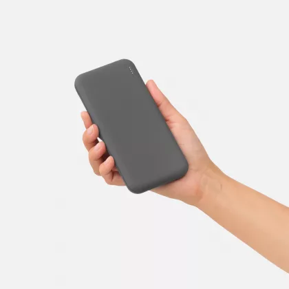 Внешний аккумулятор с подсветкой Люче (Luce) 10000 mAh, серый, фото 6