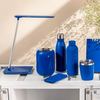Внешний аккумулятор с подсветкой Люче Ультрамарин (Luce Ultramarine) 10000 mAh, ярко-синий, фото 6