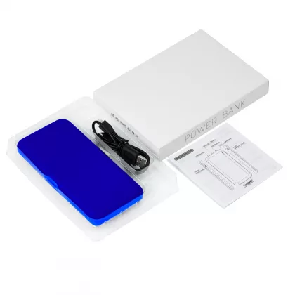 Внешний аккумулятор с подсветкой Люче Ультрамарин (Luce Ultramarine) 10000 mAh, ярко-синий, фото 7