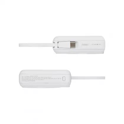 Внешний аккумулятор с подсветкой Риттер PD (Ritter PD) 10000mAh с функцией беспроводной зарядки 15W, белый, фото 7