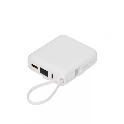 Внешний аккумулятор с подсветкой Риттер PD (Ritter PD) 10000mAh с функцией беспроводной зарядки 15W, белый, фото 2