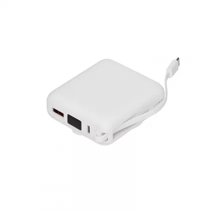 Внешний аккумулятор с подсветкой Риттер PD (Ritter PD) 10000mAh с функцией беспроводной зарядки 15W, белый, фото 3