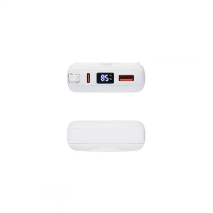 Внешний аккумулятор с подсветкой Риттер PD (Ritter PD) 10000mAh с функцией беспроводной зарядки 15W, белый, фото 8
