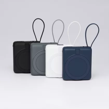 Внешний аккумулятор с подсветкой Риттер PD (Ritter PD) 10000mAh с функцией беспроводной зарядки 15W, белый, фото 12