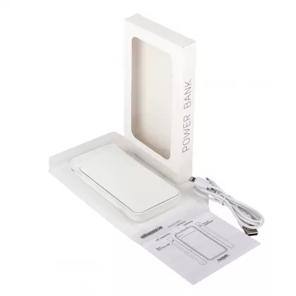 Внешний аккумулятор с подсветкой Старлайт Плюс PB (Starlight Plus PB) 10000 mAh, белый, фото 6