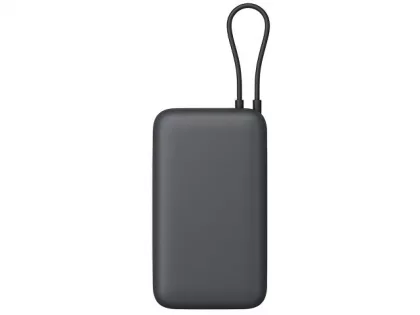 Внешний аккумулятор с встроенным кабелем Xiaomi Power Bank 20000mAh (Integrated Cable) GL Dark Gray, фото 4