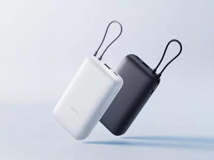 Внешний аккумулятор с встроенным кабелем Xiaomi Power Bank 20000mAh (Integrated Cable) GL Dark Gray, фото 6