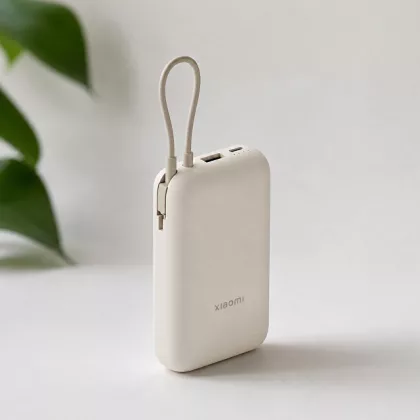 Внешний аккумулятор со встроенным кабелем 22.5W Xiaomi Power Bank 10000mAh (Integrated Cable) Tan GL, фото 1