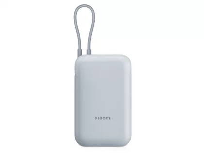 Внешний аккумулятор со встроенным кабелем Mi Power Bank 10000mAh (Integrated Cable) Ice Blue GL, фото 1