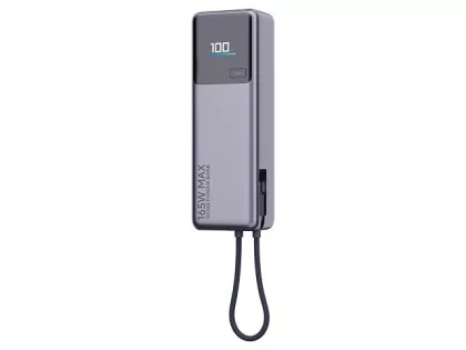 Внешний аккумулятор со встроенным кабелем Xiaomi 165W Power Bank 10000mAh (Integrated Cable) GL, фото 5