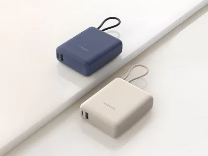 Внешний аккумулятор со встроенным кабелем Xiaomi 33W Power Bank 10000mAh (Integrated Cable) Ice Blue, фото 6