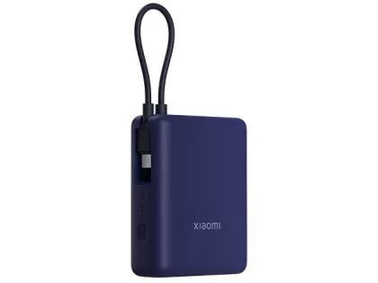 Внешний аккумулятор со встроенным кабелем Xiaomi 33W Power Bank 10000mAh (Integrated Cable) Ice Blue, фото 2