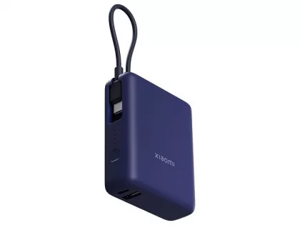 Внешний аккумулятор со встроенным кабелем Xiaomi 33W Power Bank 10000mAh (Integrated Cable) Ice Blue, фото 4