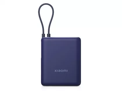 Внешний аккумулятор со встроенным кабелем Xiaomi 33W Power Bank 10000mAh (Integrated Cable) Ice Blue, фото 1