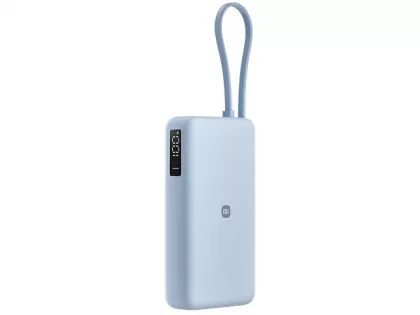 Внешний аккумулятор со встроенным кабелем Xiaomi 67W Power Bank 20000 (Integrated Cable) Ice Blue, фото 2