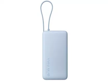 Внешний аккумулятор со встроенным кабелем Xiaomi 67W Power Bank 20000 (Integrated Cable) Ice Blue, фото 4