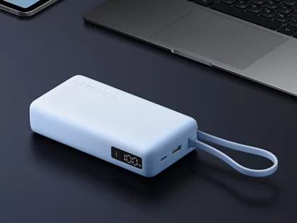 Внешний аккумулятор со встроенным кабелем Xiaomi 67W Power Bank 20000 (Integrated Cable) Ice Blue, фото 10