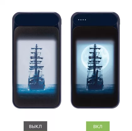 Внешний аккумулятор Старлайт Плюс НЕО (Starlight Plus NEO) 10000 mAh, синий, фото 3