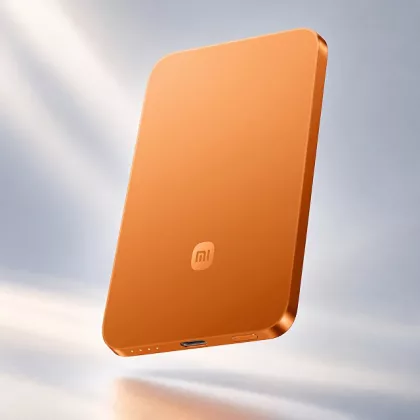 Внешний аккумулятор UltraThin Magnetic Power Bank 5000 15 Вт, c CCC сертификацией, оранжевый