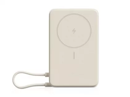 Внешний аккумулятор Xiaomi Magnetic Power Bank 10000 with Built-in Stand Beige, фото 1