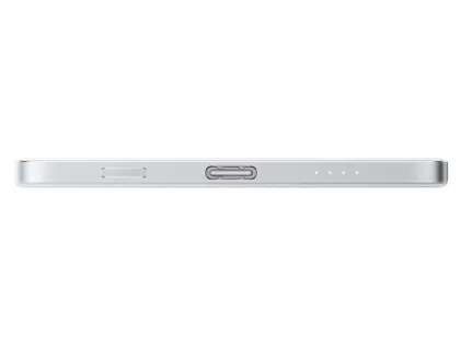 Внешний аккумулятор UltraThin Magnetic Power Bank 5000 15 Вт, c CCC сертификацией, серебристый, фото 5