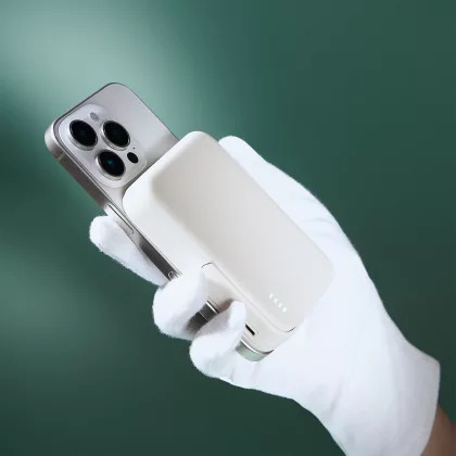 Внешний аккумулятор Юнион PD (Union PD) 10000mAh с функцией беспроводной зарядки 15W, белый, фото 11
