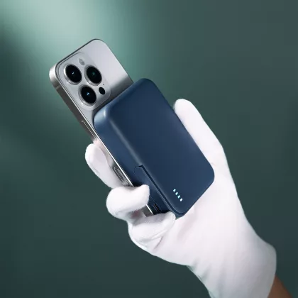 Внешний аккумулятор Юнион PD (Union PD) 10000mAh с функцией беспроводной зарядки 15W, синий, фото 11
