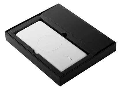 Внешний беспроводной аккумулятор c QC/PD "Reload", 10000 mAh, белый (Р), фото 7